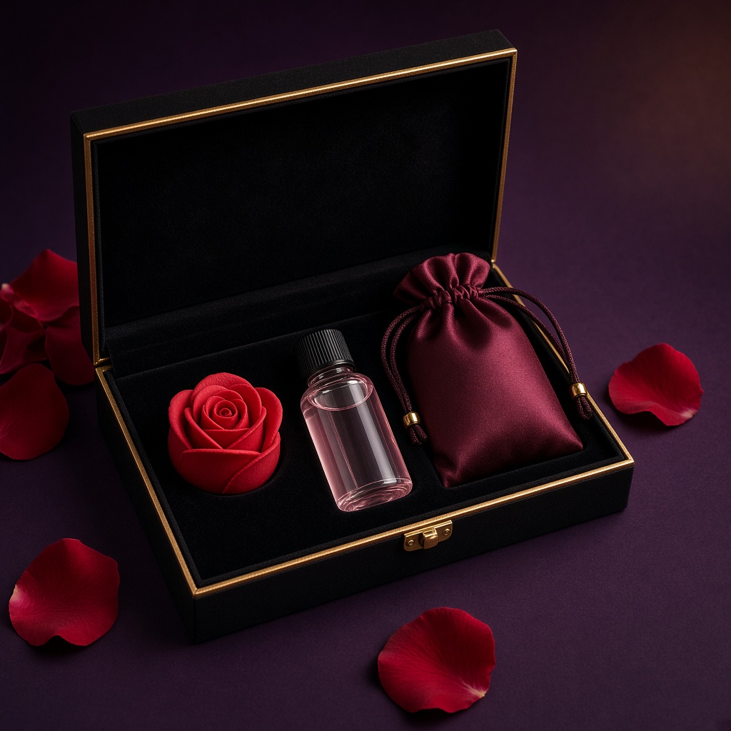 Rose Romance Gift Set – crimson red adult toy for women in Kenya