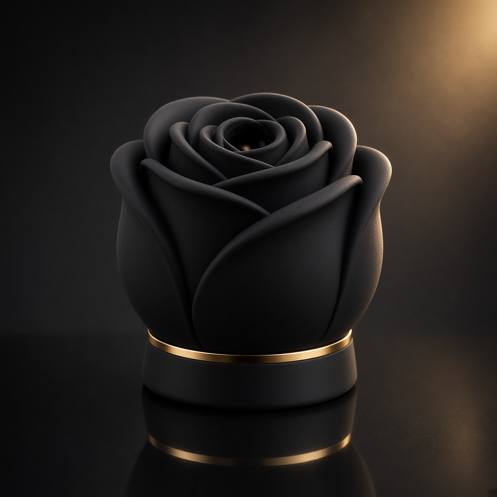 Midnight Black & Gold Rose – midnight black rose toy vibrator for women in Kenya