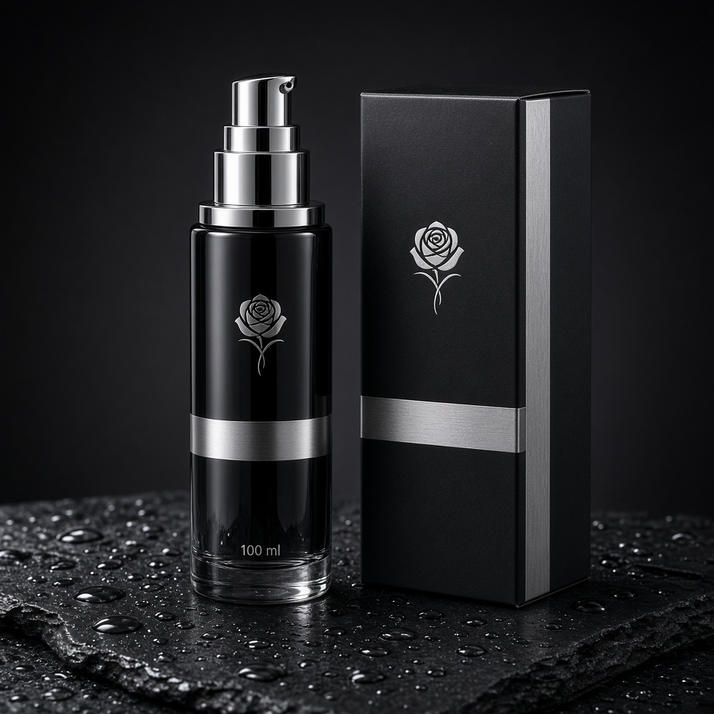 Silicone-Based Lubricant 100 ml – black & silver silicone lube for sale in Kenya